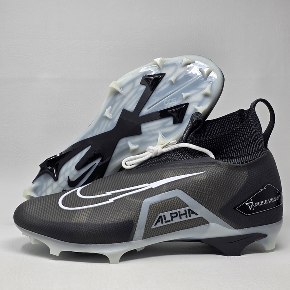 Nike Alpha Menace Elite 3 Football Cleats Black Mens Size 16 WIDE DH1350-001 New - Picture 1 of 11